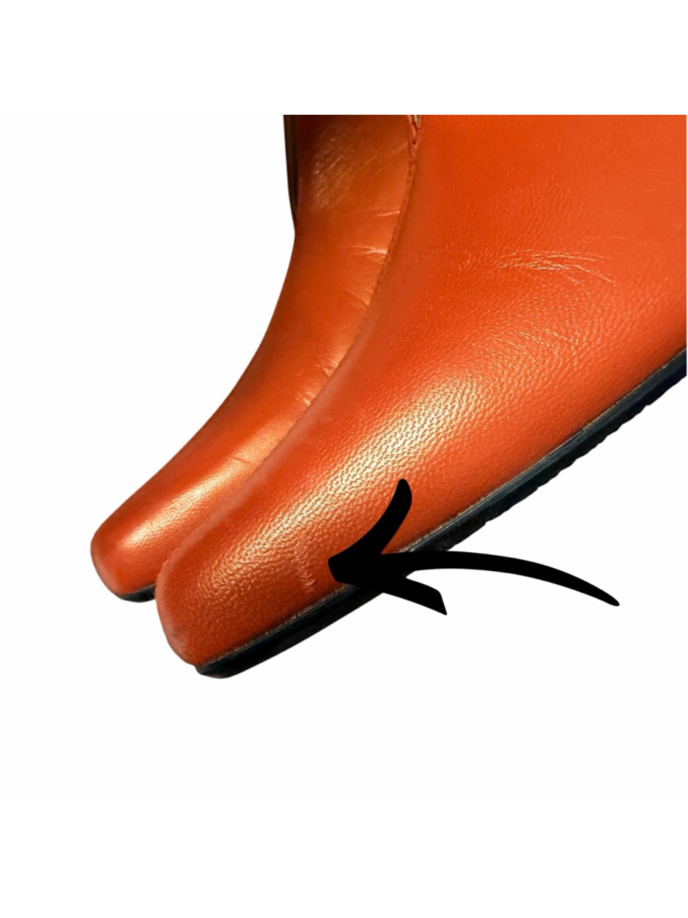 Bellini Orange Leather Kitten Heel Pumps Women’s Size 10M Pointed Toe Slip On - Picture 9 of 16